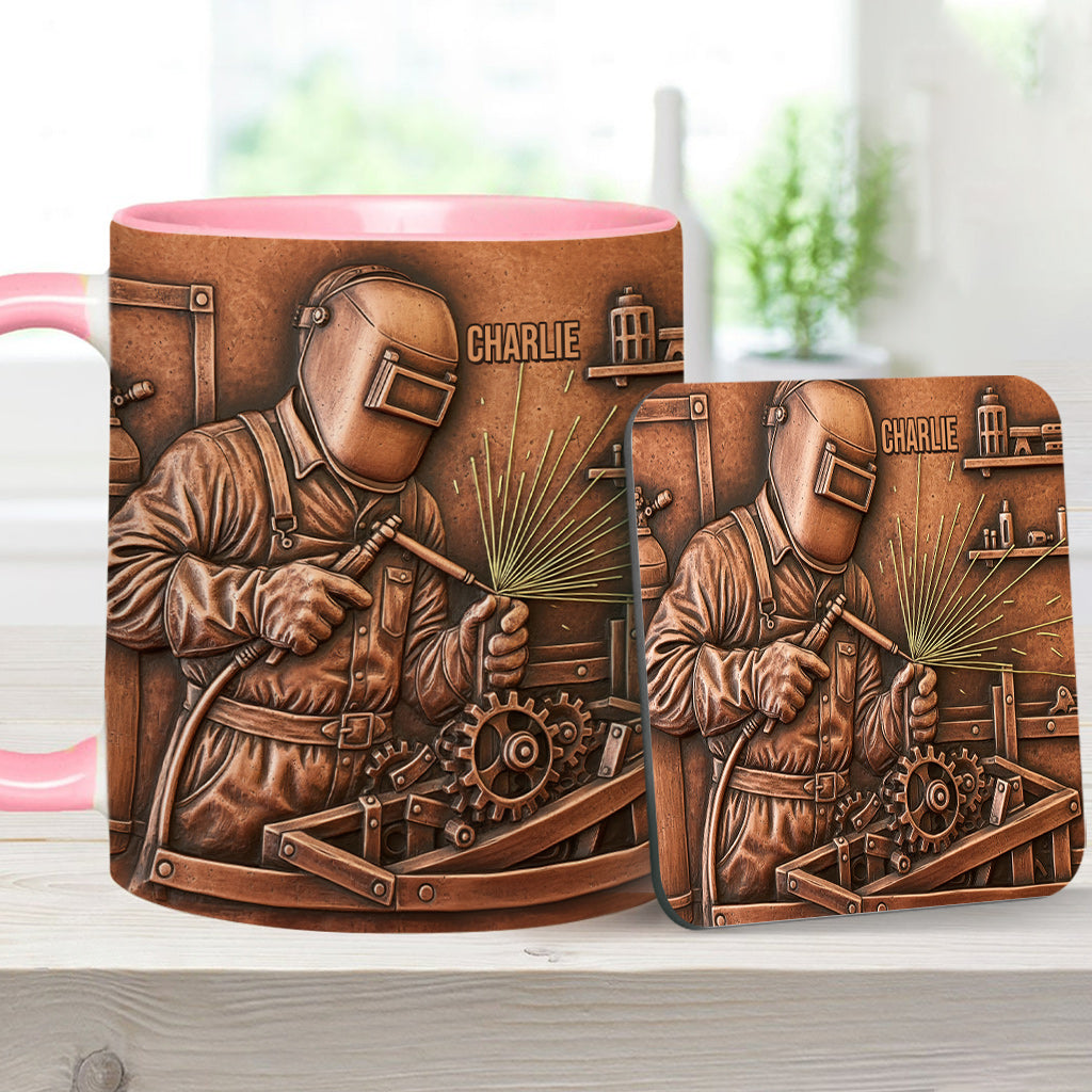 Stärkster Schweißer – Personalisierte Tasse mit Schweißer-Motiv