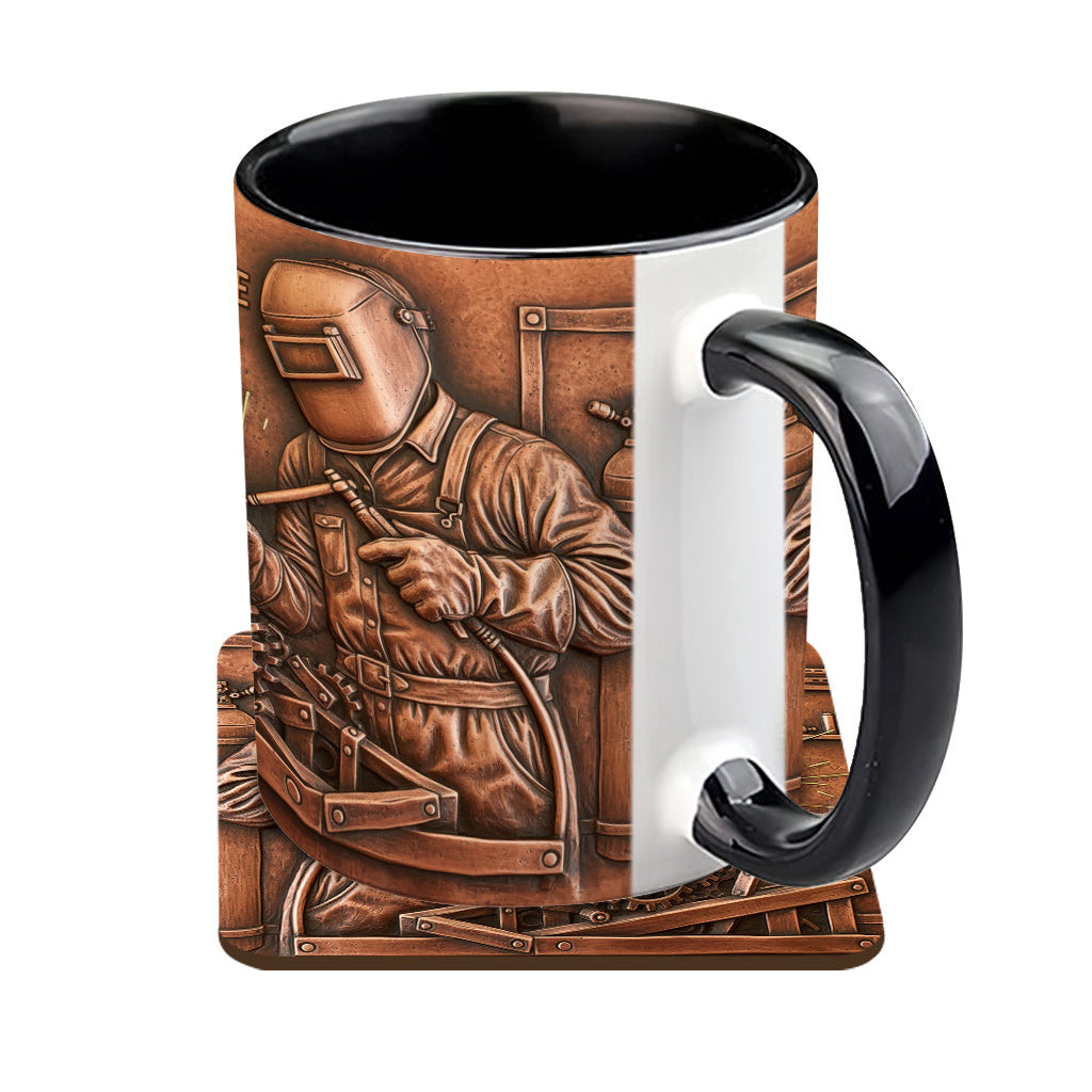Stärkster Schweißer – Personalisierte Tasse mit Schweißer-Motiv