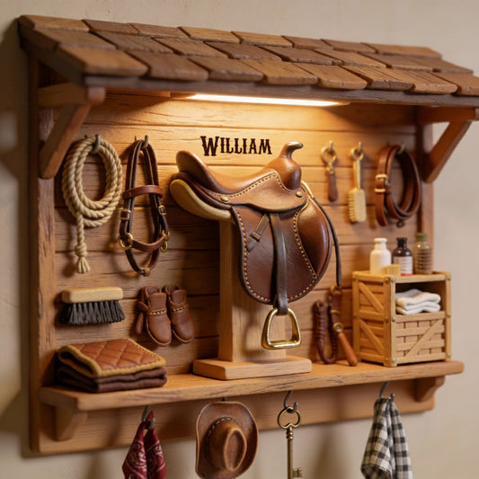 Western Spirit – Personalisierte Western-Outfit-Kleiderstange in individueller Form