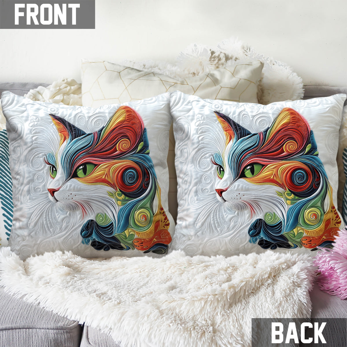 Niedliche Katze - Katzen-Dekokissen