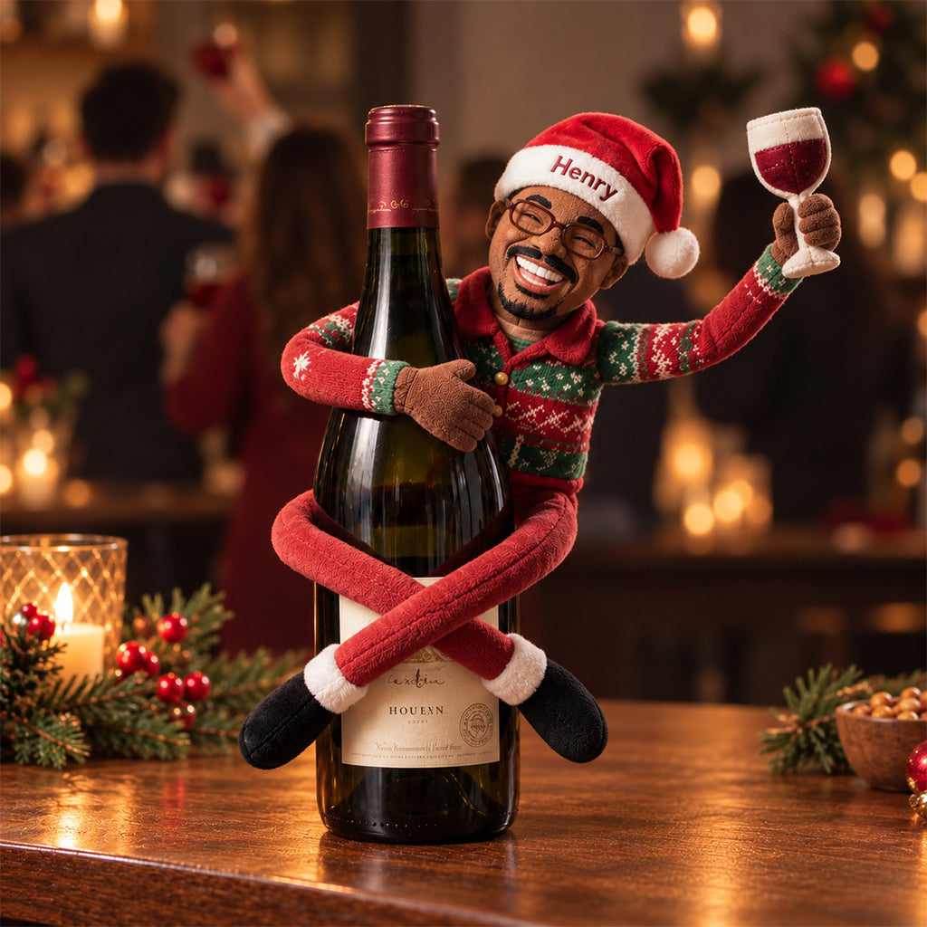Tipsy Elf - Personalized Wine Posable Plush Doll