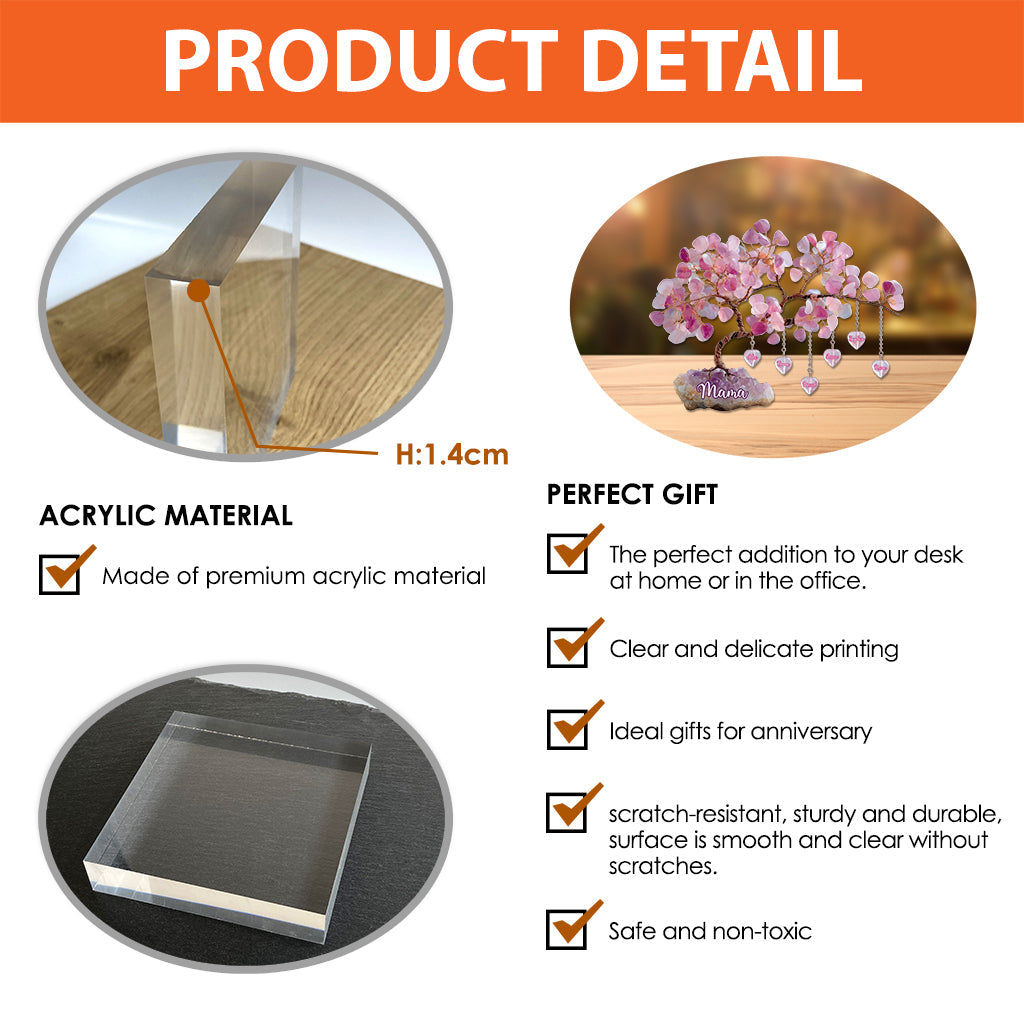 Christmas Gift For Mom/ Mother... - Personalized Mother Custom Shaped Acrylic Plaque