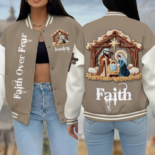Glaube – Personalisierte christliche Collegejacke