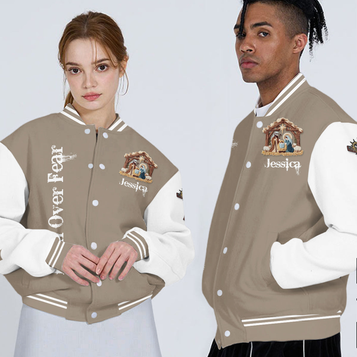 Glaube – Personalisierte christliche Collegejacke