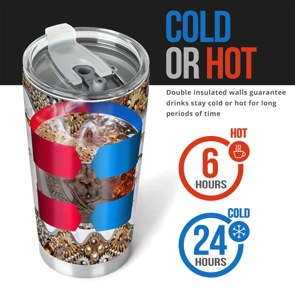 I Love You To The Moon And Back - Personalized Mother Tumbler