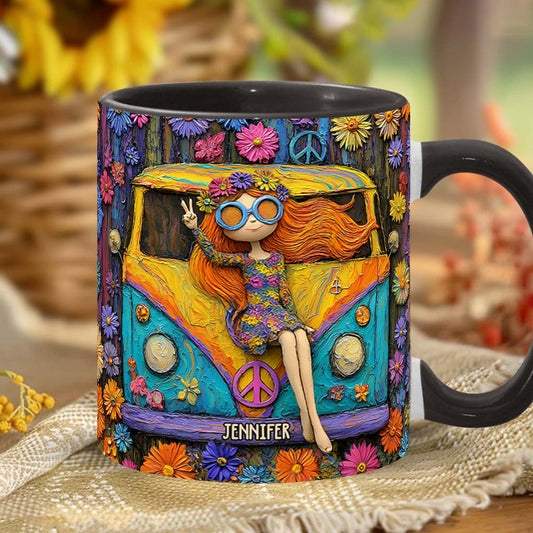 Hippie Souls - Personalized Hippie Accent Mug