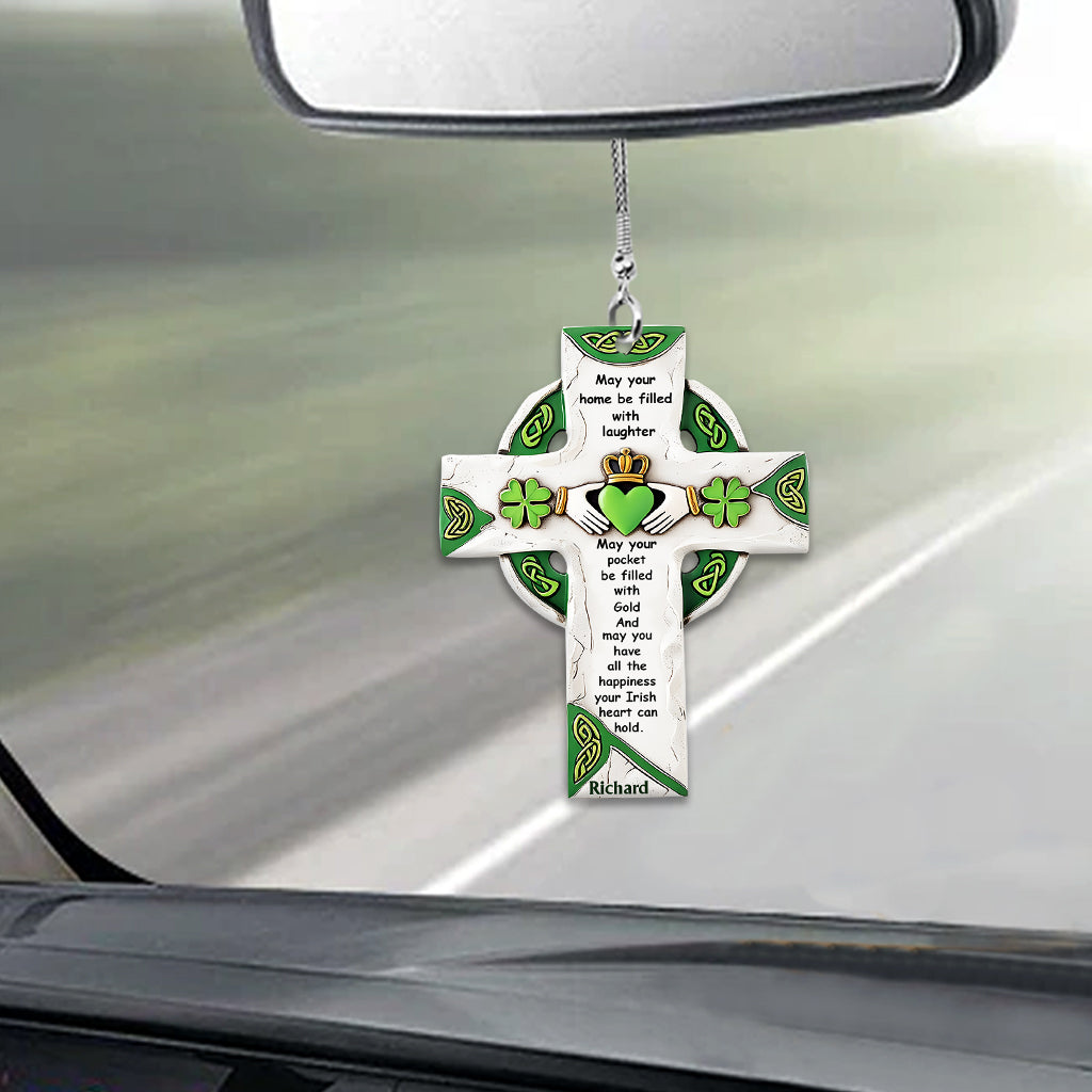 Irischer Segen – Personalisierter Autoanhänger zum St. Patrick's Day