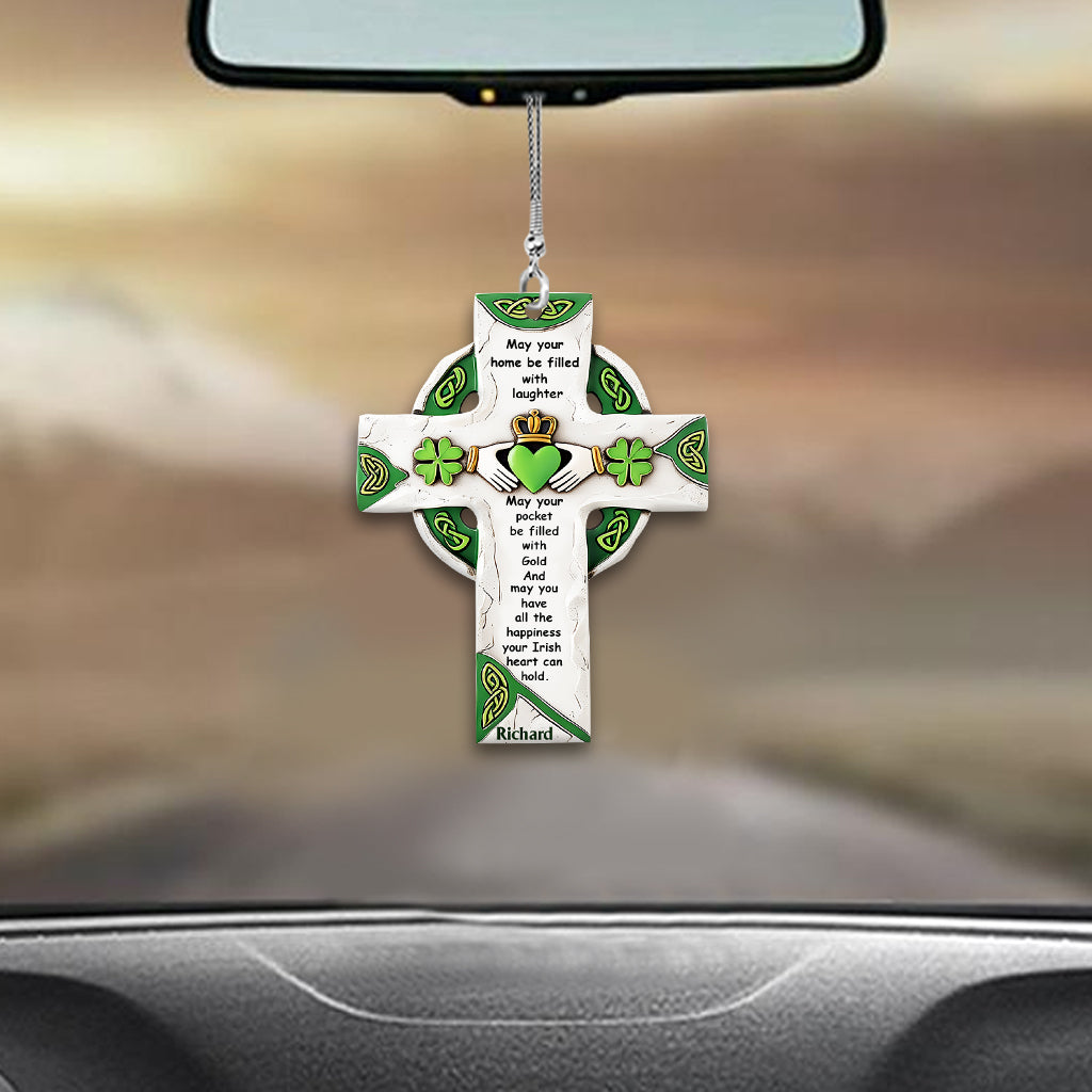Irischer Segen – Personalisierter Autoanhänger zum St. Patrick's Day