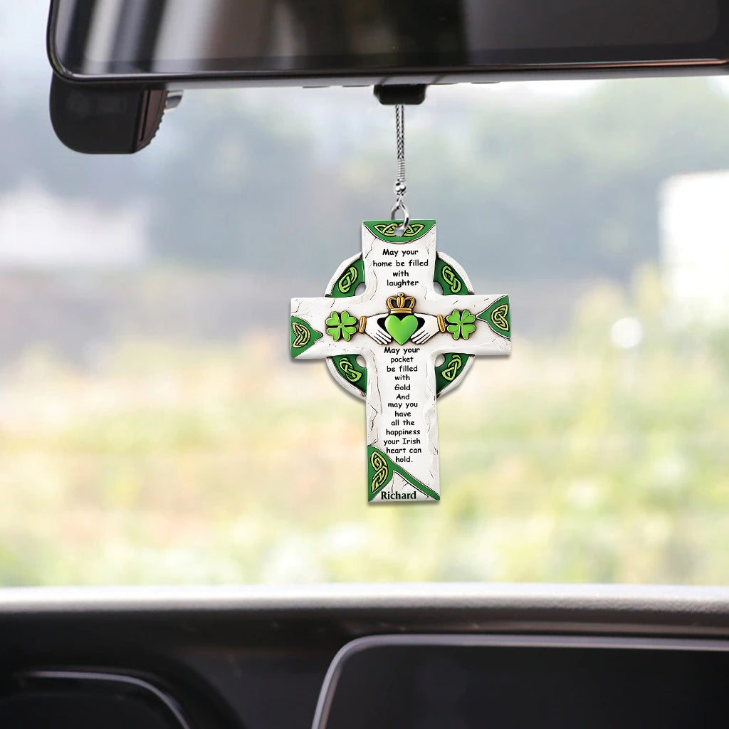 Irischer Segen – Personalisierter Autoanhänger zum St. Patrick's Day
