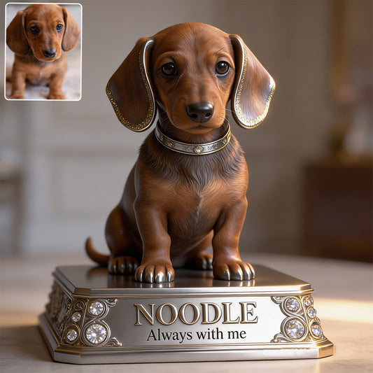 Benutzerdefiniertes Foto - Personalisierte Hundekunststoffplakette