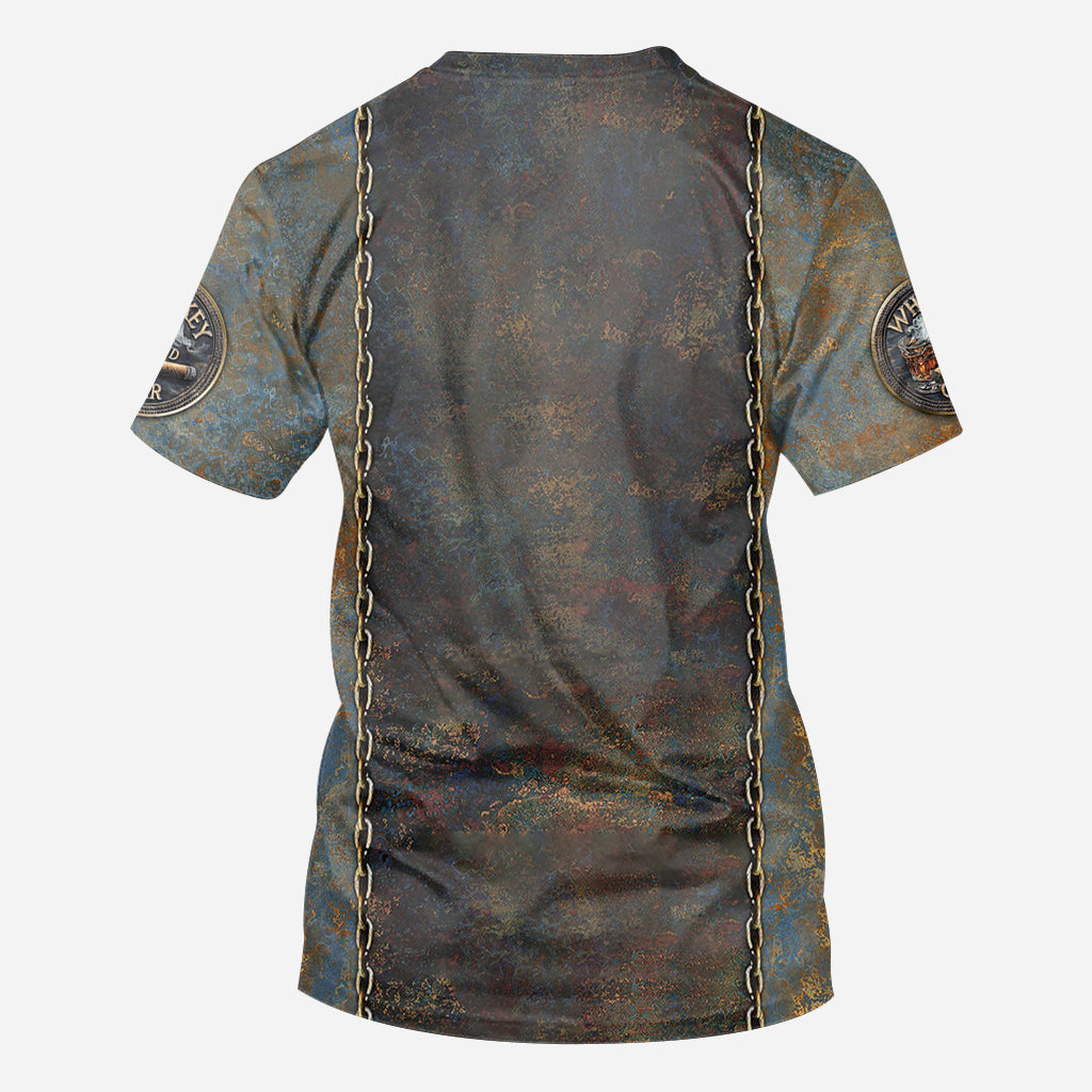 Whisky et cigares - T-shirt personnalisé avec motif whisky intégral