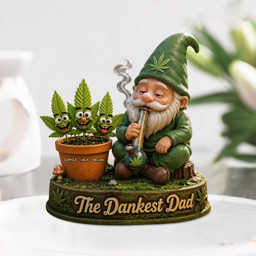 Gras Vatertagskarte, der coolste Dad der Welt, Stoner Geschenke - Personalisierte Gras Acrylplakette
