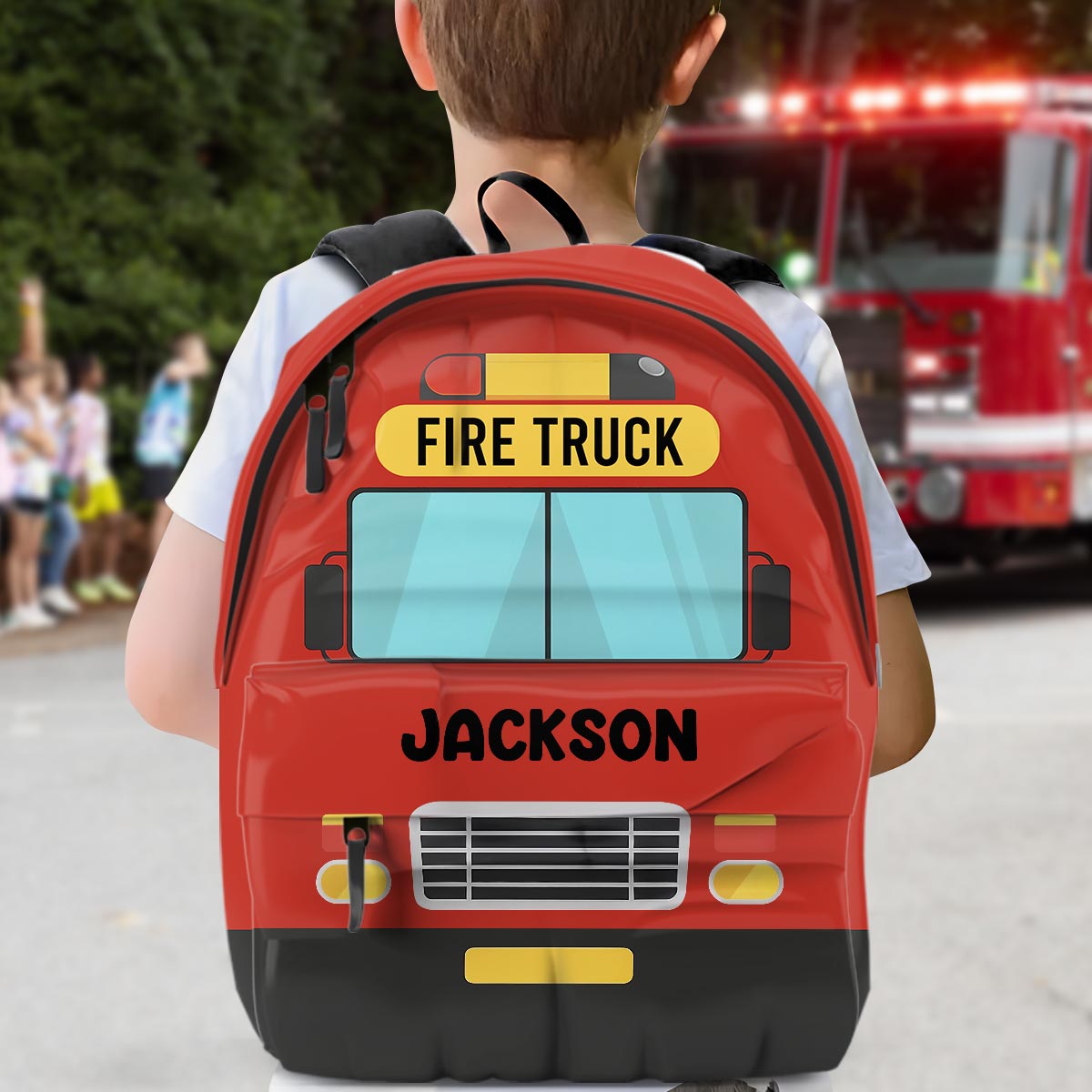 Individuelles Fahrzeug – personalisierter Kinderrucksack