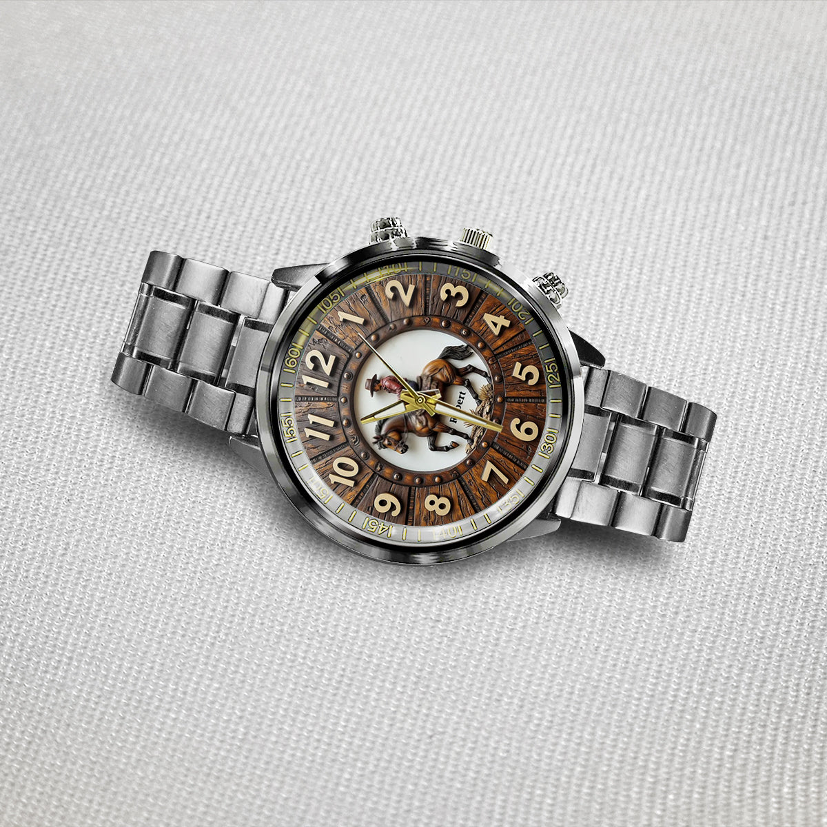 Montre à main personnalisée pour les amoureux des chevaux