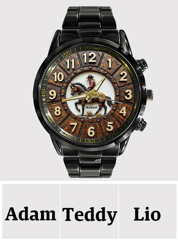 Montre à main personnalisée pour les amoureux des chevaux