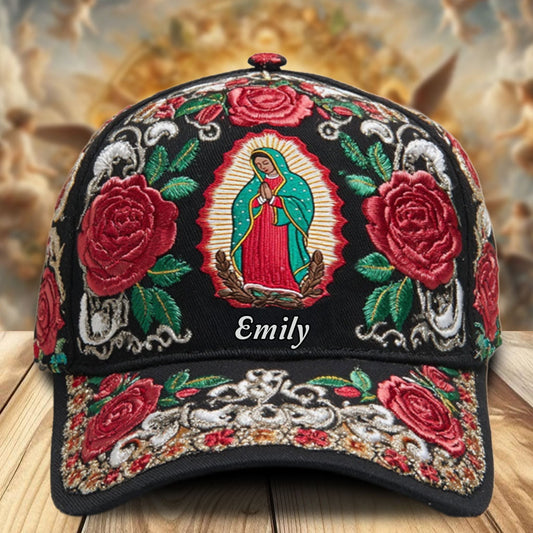 Rose von Guadalupe – Personalisierte christliche klassische Kappe