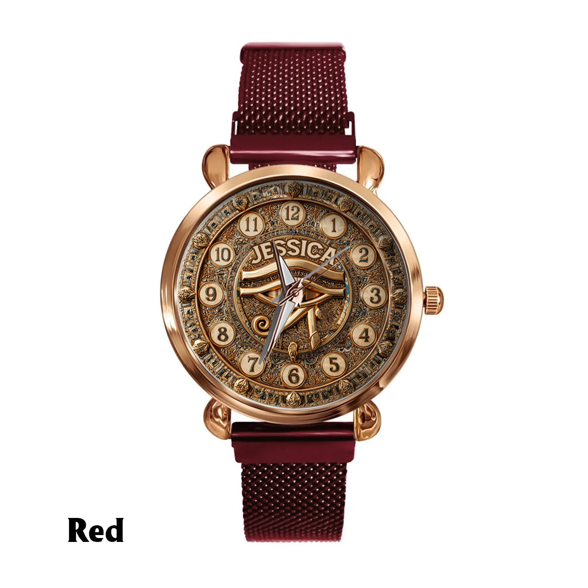 Égypte antique - Montre-bracelet personnalisée pour femme sur le thème de l'Égypte antique