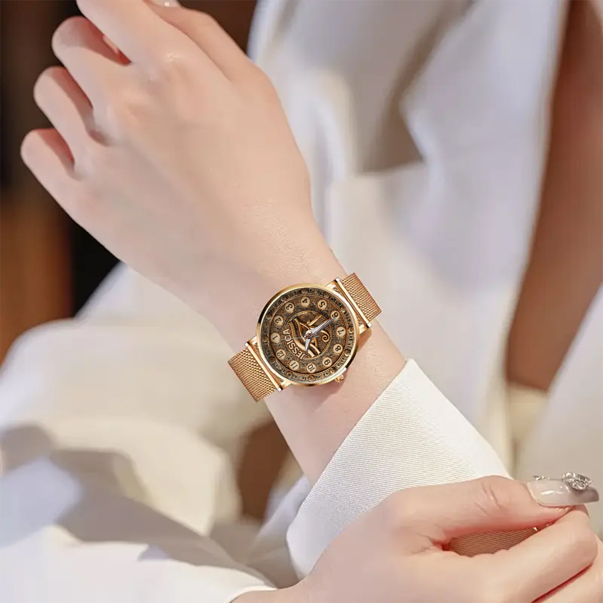 Égypte antique - Montre-bracelet personnalisée pour femme sur le thème de l'Égypte antique