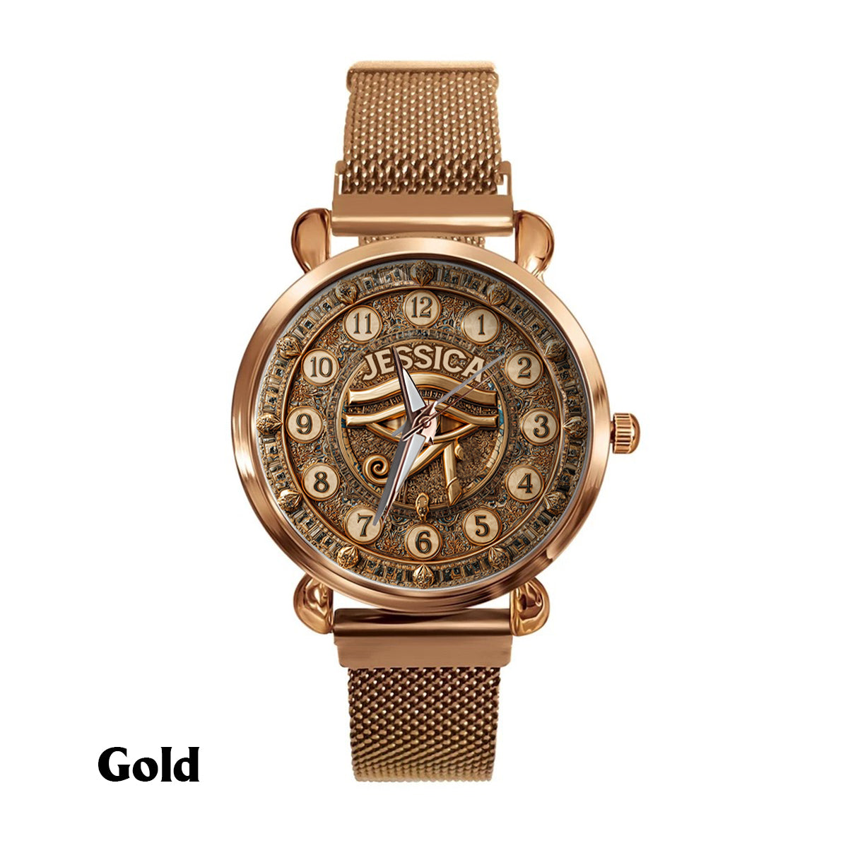 Égypte antique - Montre-bracelet personnalisée pour femme sur le thème de l'Égypte antique