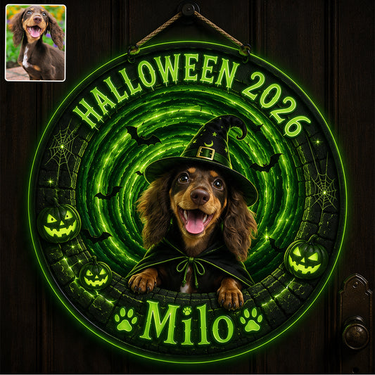 Funny Halloween pet - Personalized Dog Luminous Acrylic Sign