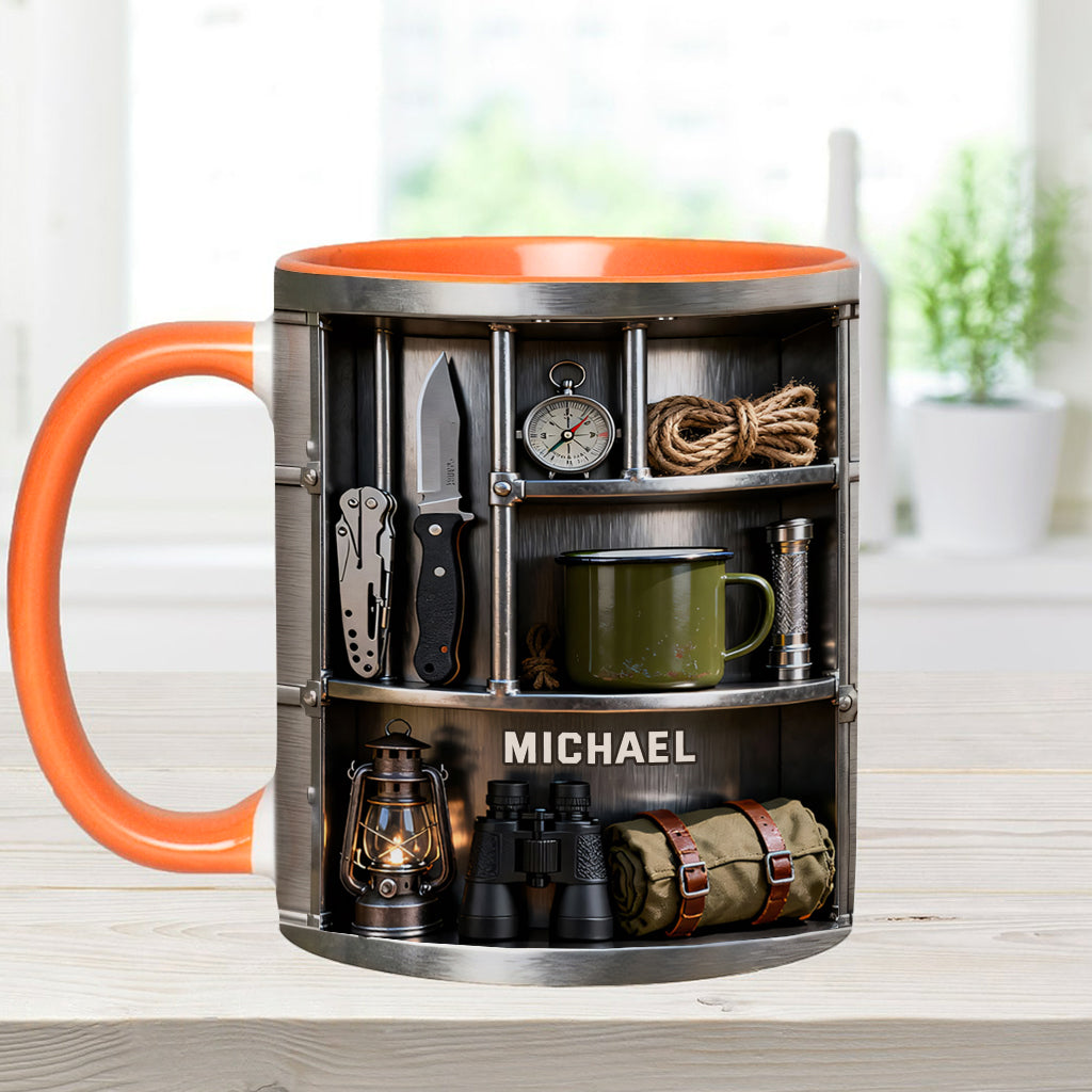 Camping-Liebe – Personalisierte Camping-Tasse & Untersetzer