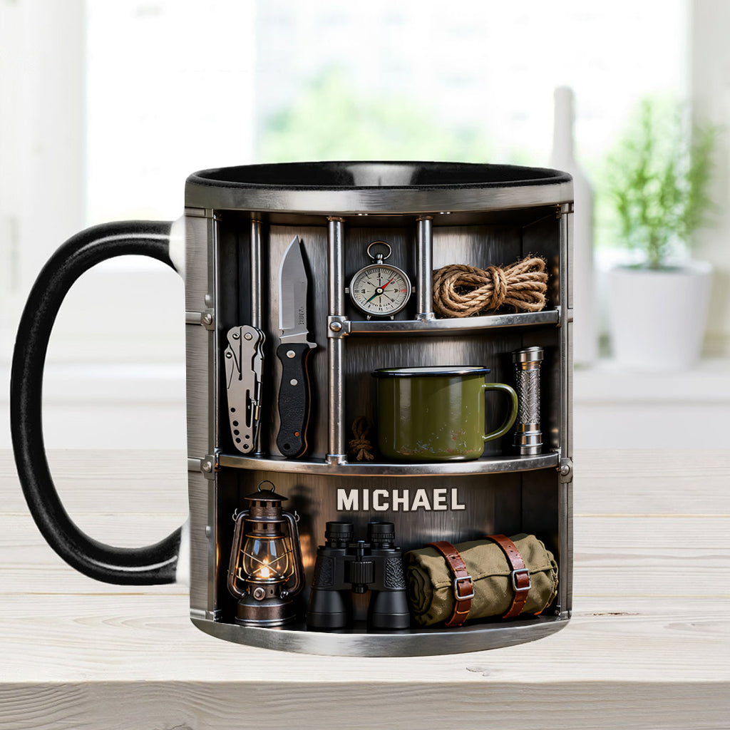 Camping-Liebe – Personalisierte Camping-Tasse & Untersetzer