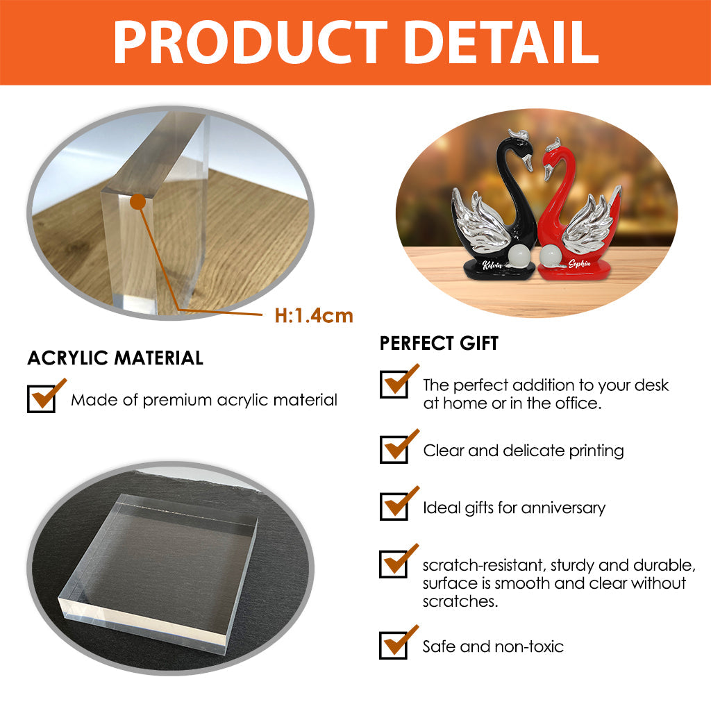 You And Me We Got This - Personalized Couple Custom Shaped Acrylic Plaque