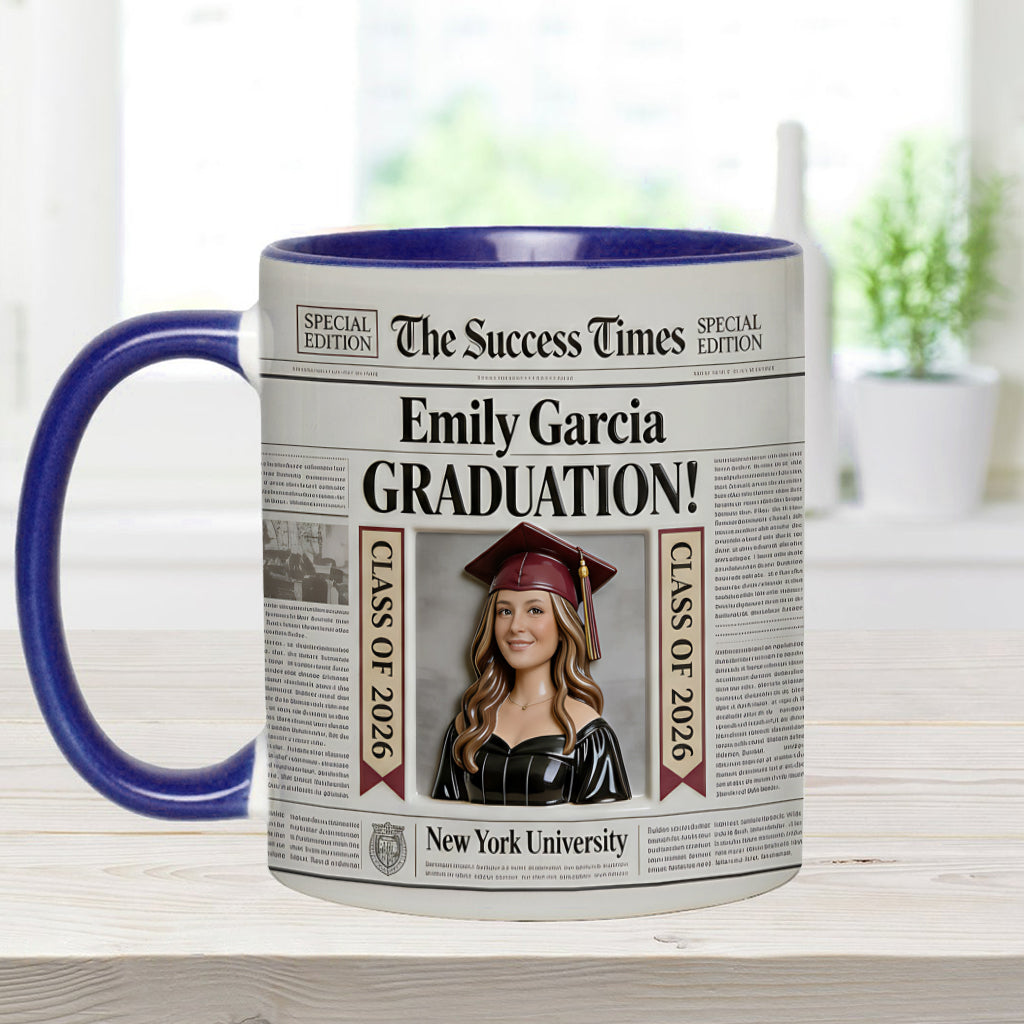 Mug personnalisé The Success Times - Cadeau de fin d'études