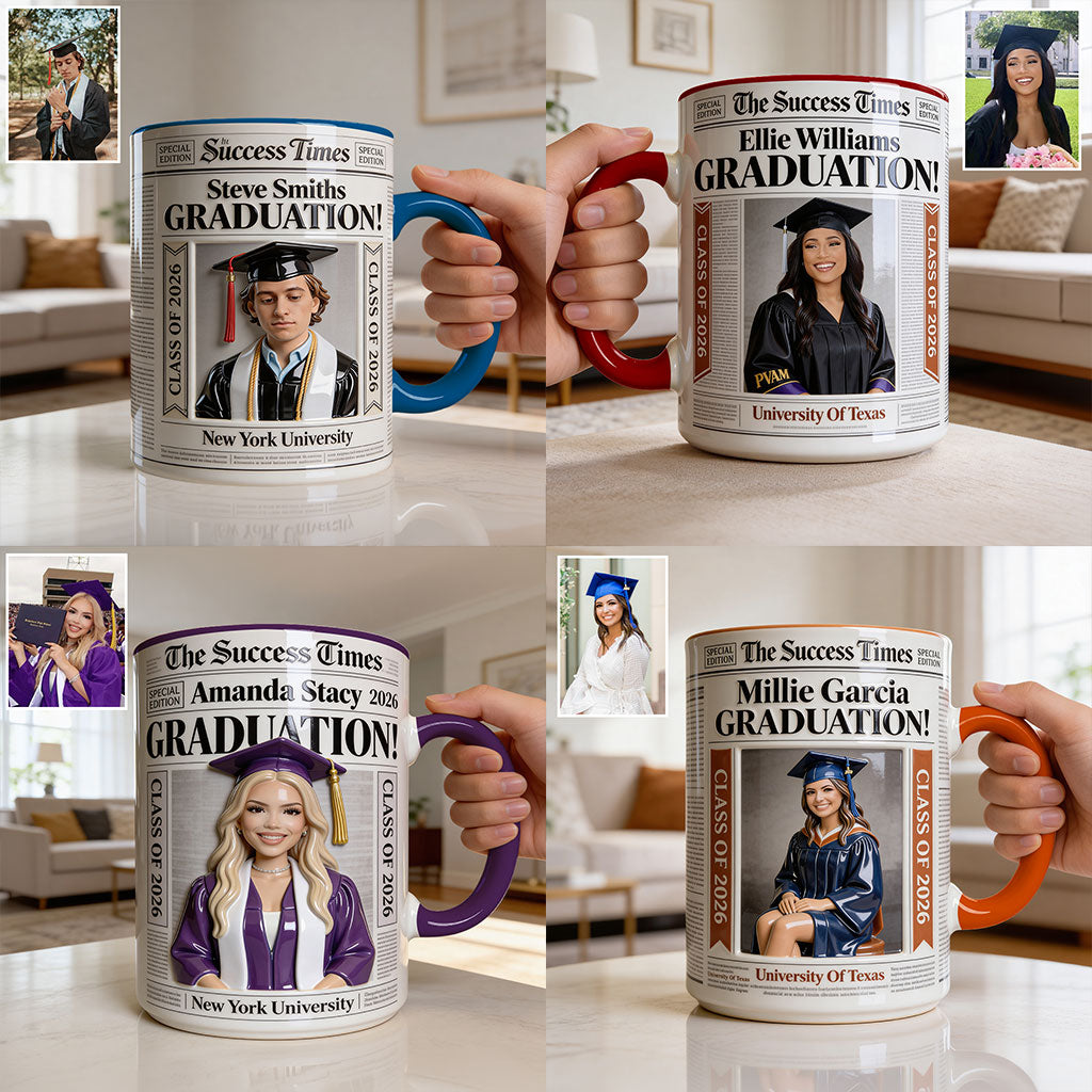Mug personnalisé The Success Times - Cadeau de fin d'études