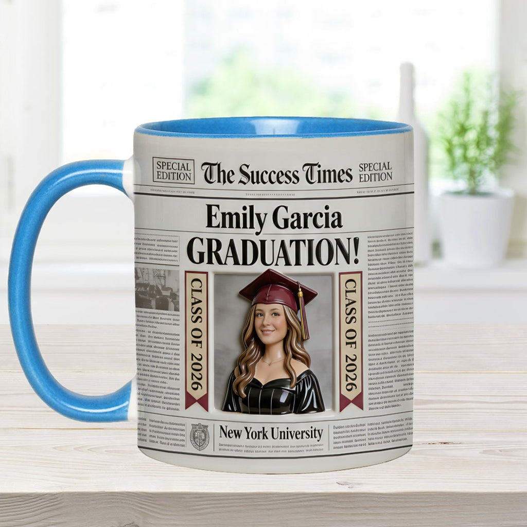 Mug personnalisé The Success Times - Cadeau de fin d'études