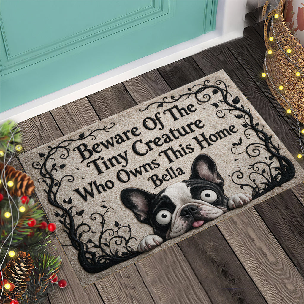Gothic Welcome Pet Doormat - Personalized Dog Doormat