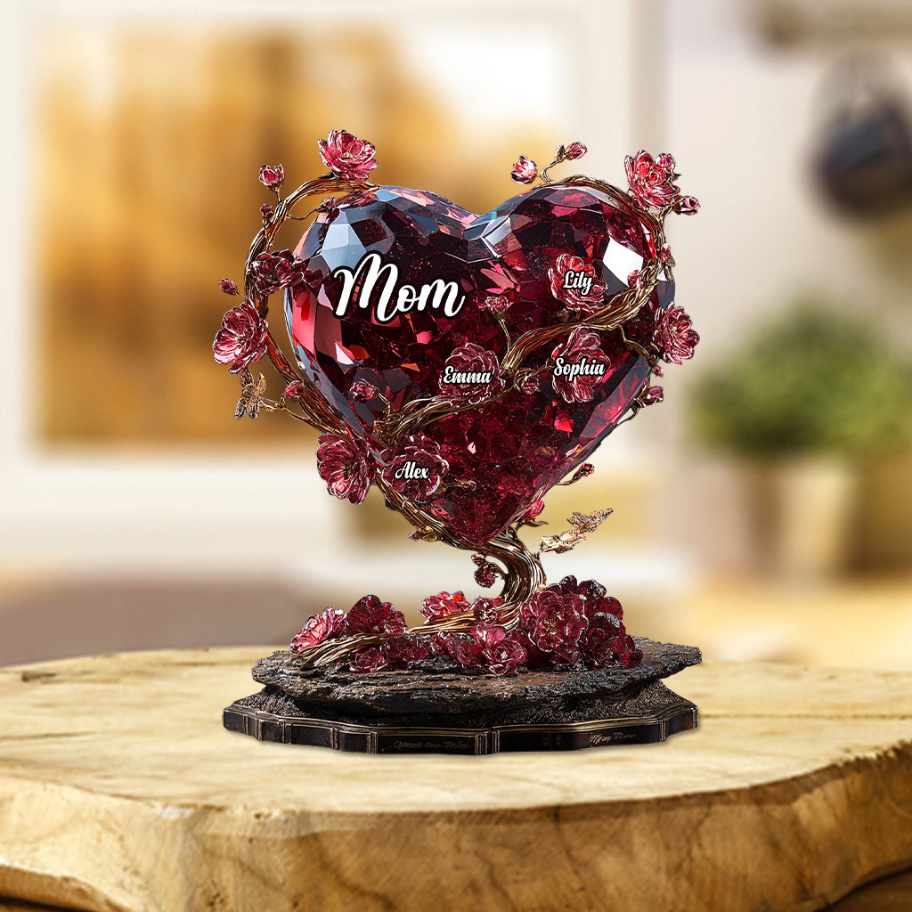 Best Mom Ever - Personalized Mother Custom Shaped Acrylic Plaque