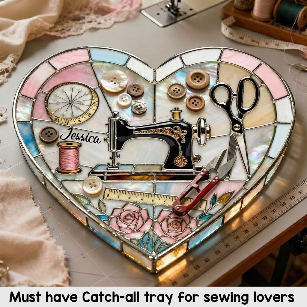 Passionnée de couture - Plateau de rangement personnalisé pour tous vos accessoires de couture