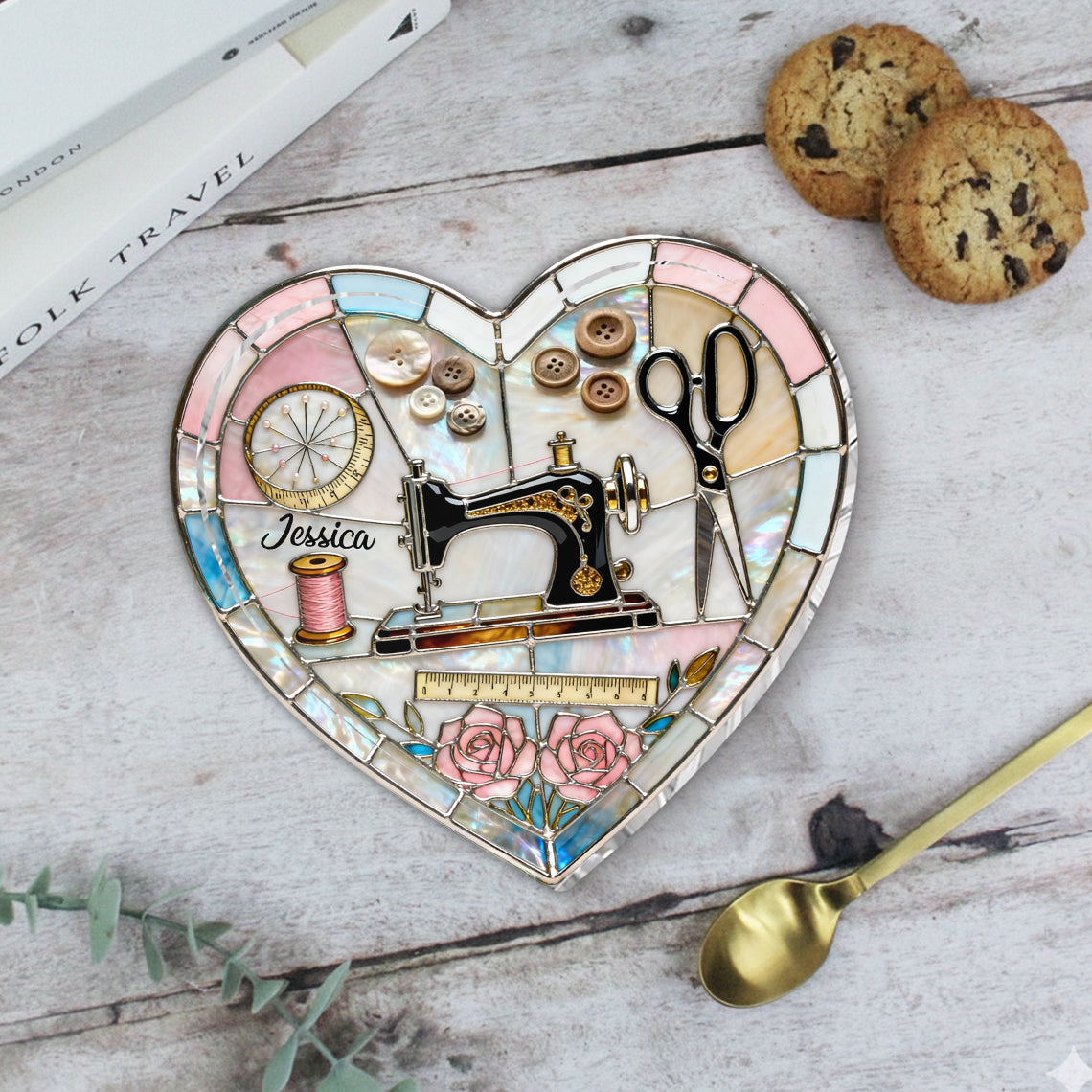 Passionnée de couture - Plateau de rangement personnalisé pour tous vos accessoires de couture