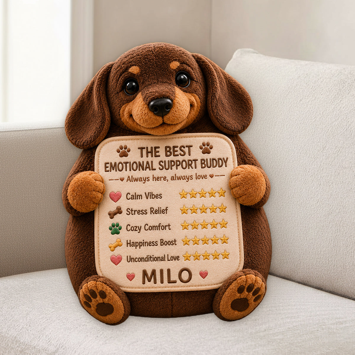 Jedes Foto Süßes Haustier - Personalisierte Hund Premium Kunstfell Kissen
