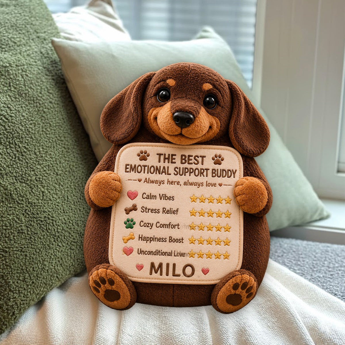 Jedes Foto Süßes Haustier - Personalisierte Hund Premium Kunstfell Kissen