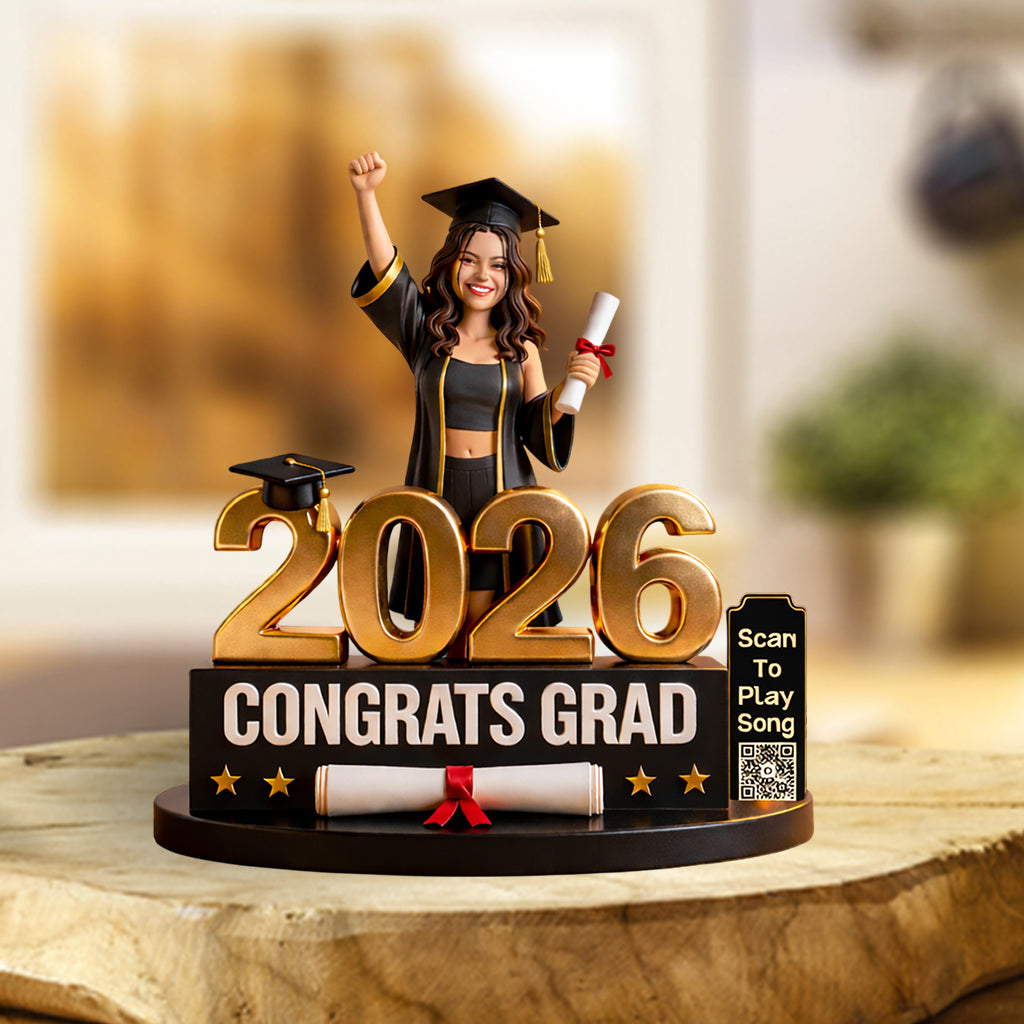 Personalize Song & Image, Graduation Gift - Personalized Graduation Custom Shaped Acrylic Plaque