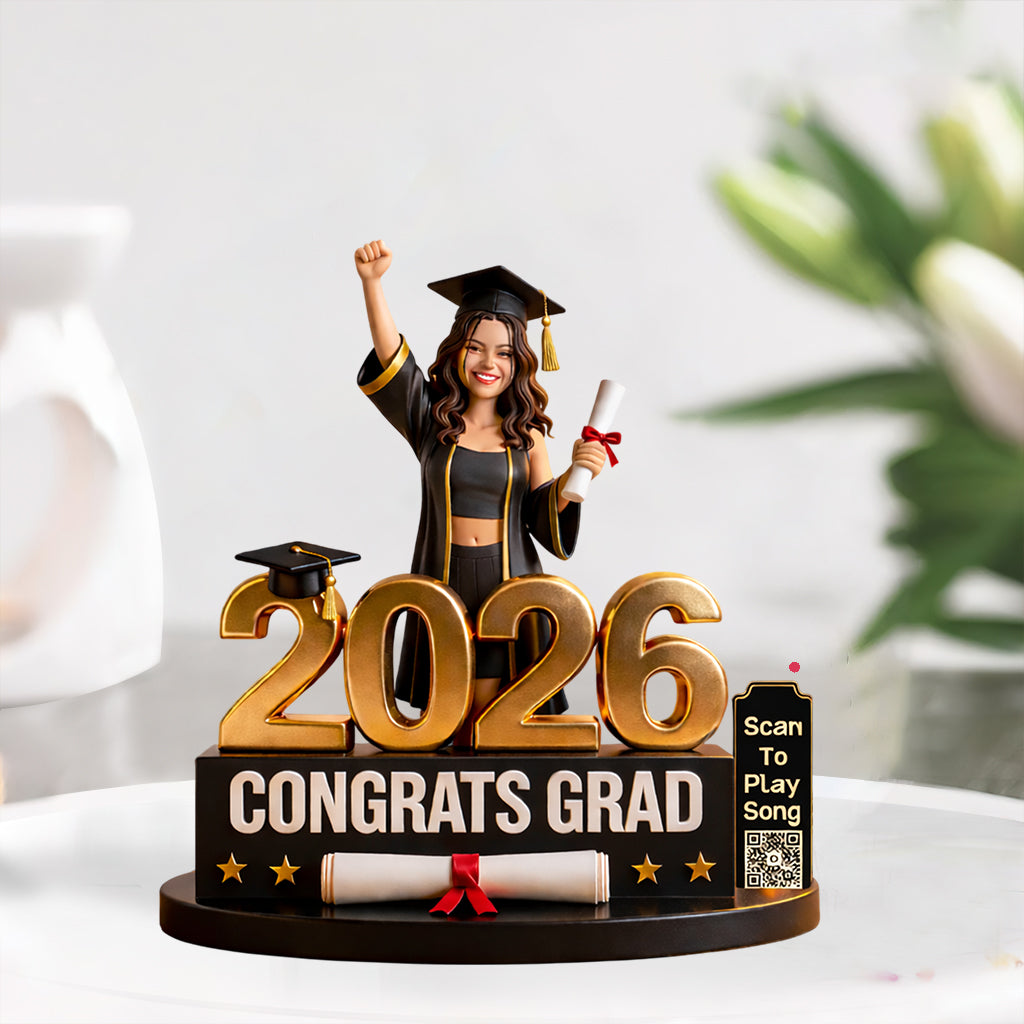 Personalize Song & Image, Graduation Gift - Personalized Graduation Custom Shaped Acrylic Plaque