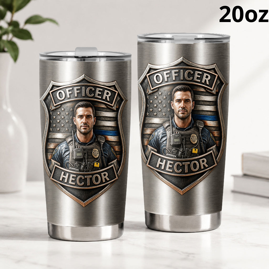 Stolze Polizei - Personalisierter Polizeibeamter Becher