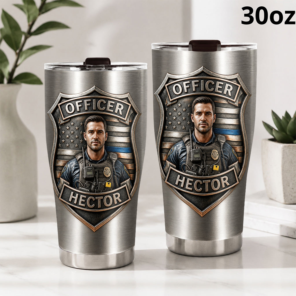 Stolze Polizei - Personalisierter Polizeibeamter Becher