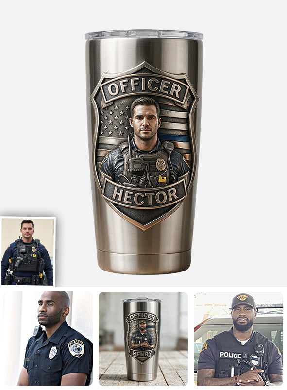 Stolze Polizei - Personalisierter Polizeibeamter Becher