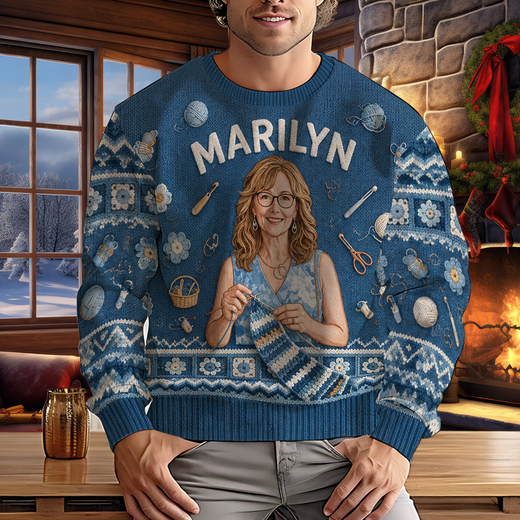Love Crocheting - Personalized Crocheting Ugly Sweater