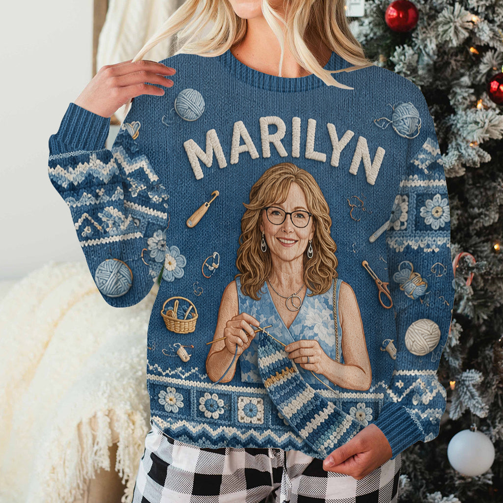 Love Crocheting - Personalized Crocheting Ugly Sweater