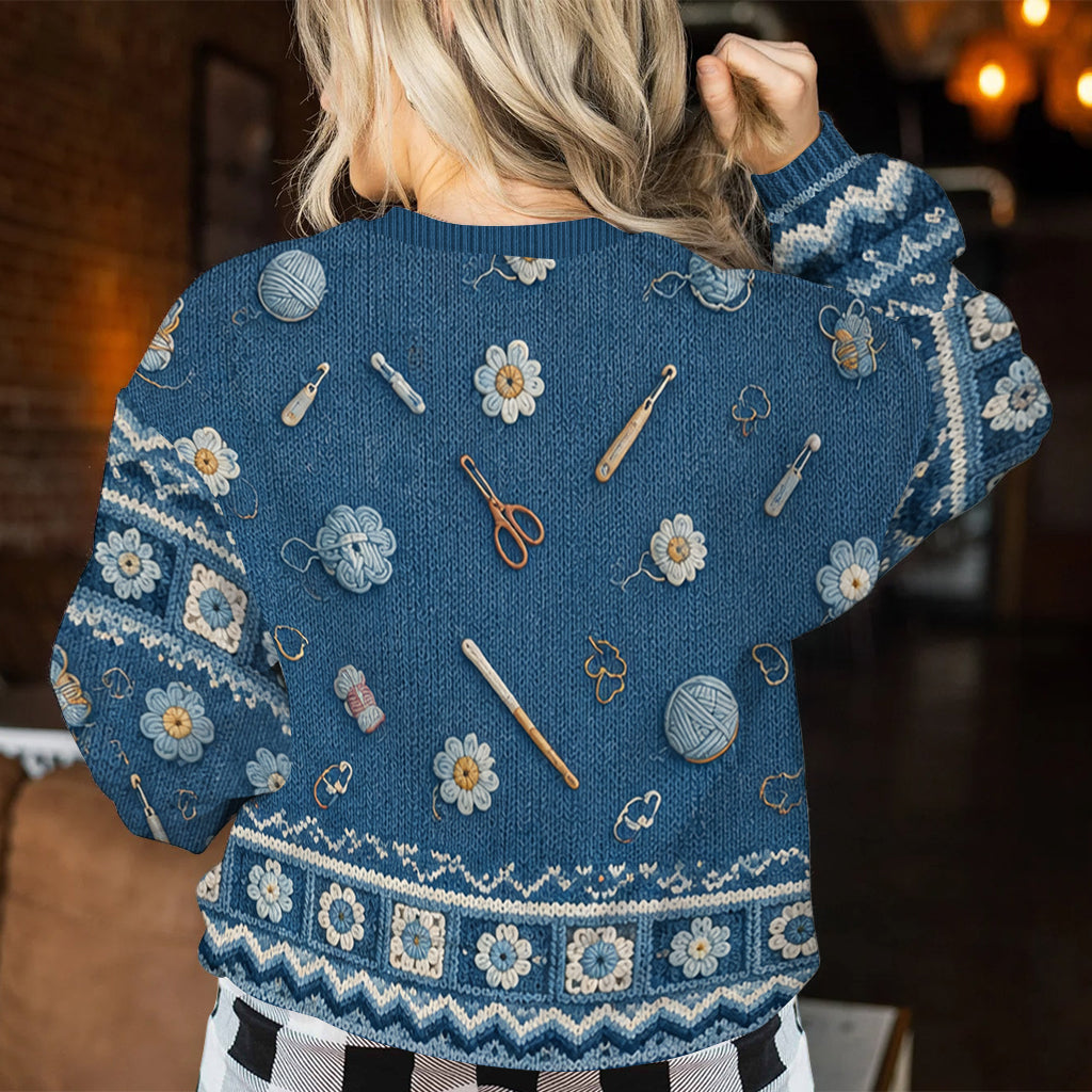 Love Crocheting - Personalized Crocheting Ugly Sweater