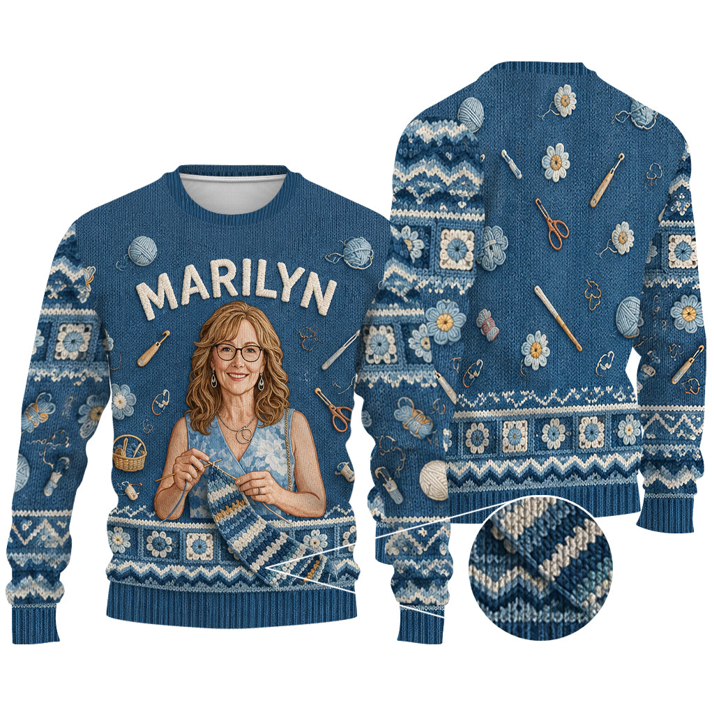 Love Crocheting - Personalized Crocheting Ugly Sweater