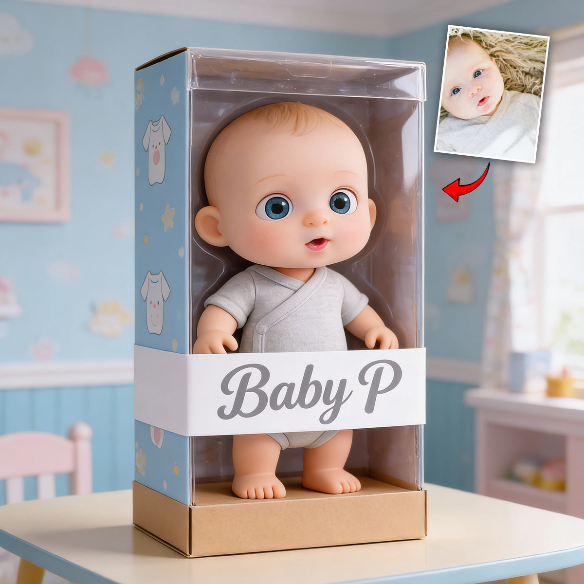 Ich liebe dich – personalisierte Acrylplakette in Kinderform