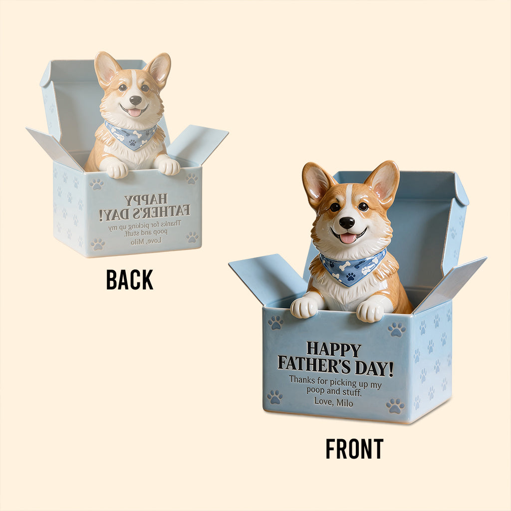 Fur Baby Vatertag - Personalisierte Hund Acrylplakette in Sonderform