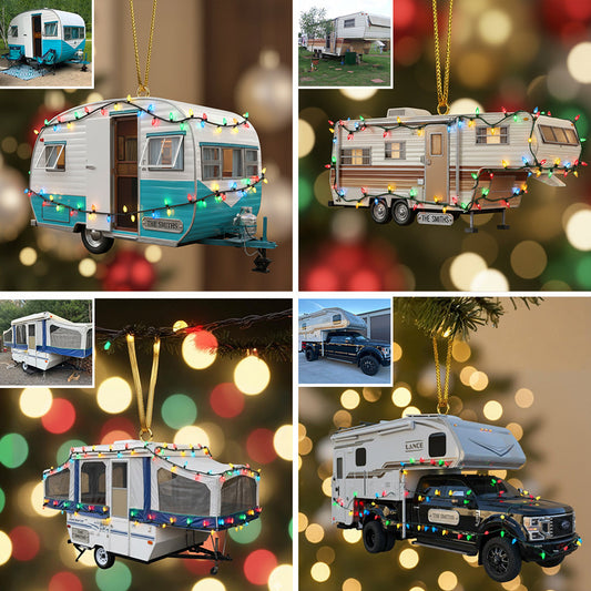 Camping-Fans aufgepasst! Personalisierter, transparenter Camping-Anhänger