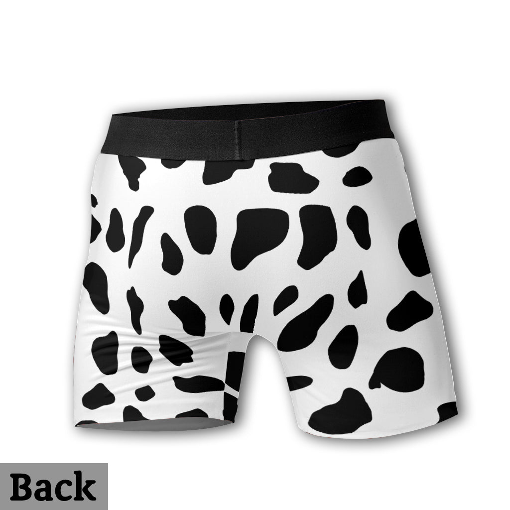 Lustige Kuh – personalisierte Herren-Boxershorts