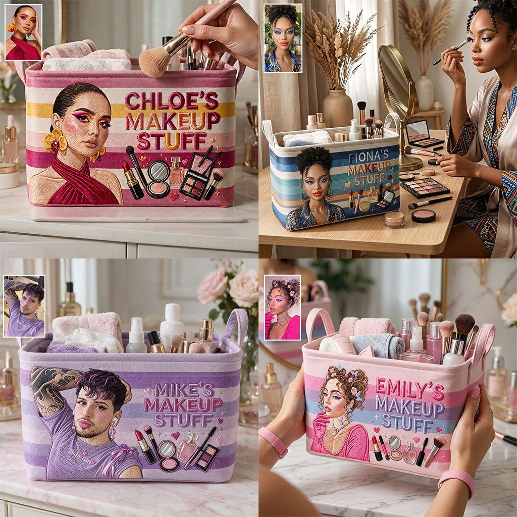 Aimez Être Maquilleur - Panier de Rangement Rectangulaire Personnalisé